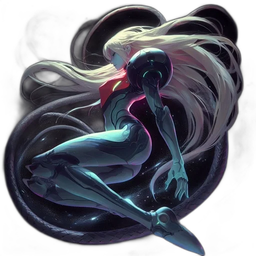 dragon, creature, hair, fantasy art transparent PNG cut-out