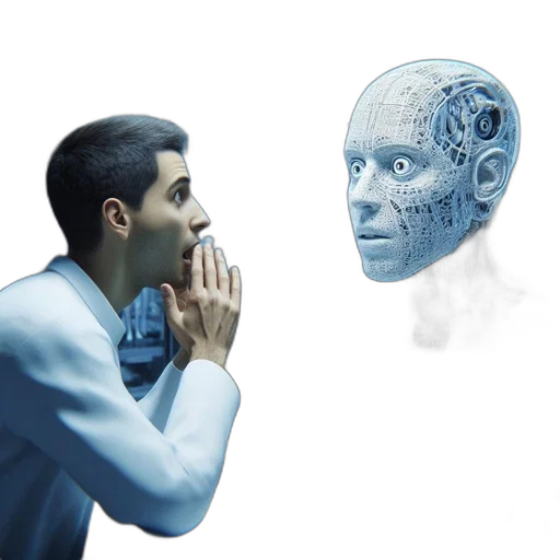 robot, mask, face, creature transparent PNG cut-out