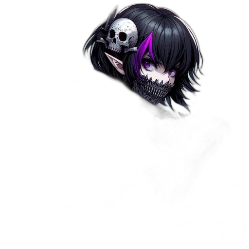 mask, creature, face, staff transparent PNG cut-out