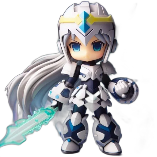 sword, robot, weapon, 3d render transparent PNG cut-out
