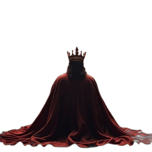crown, dress, hair, sword transparent PNG cut-out