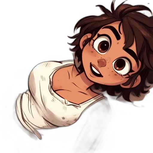 face, dress, creature, hair transparent PNG cut-out