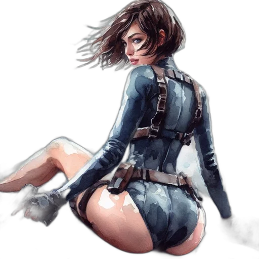 jacket, concept art, comic book art, cyberpunk transparent PNG cut-out