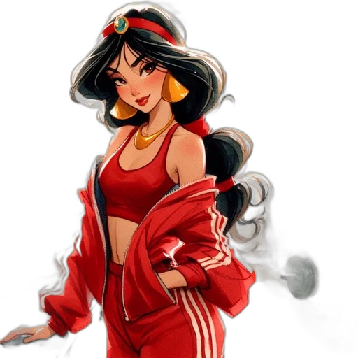 dress, jacket, hat, staff transparent PNG cut-out
