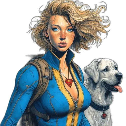 comic book art, concept art, fantasy art, photorealistic transparent PNG cut-out