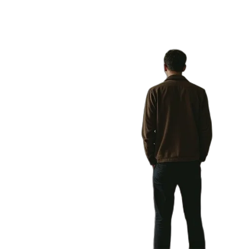 jacket, staff, robot, face transparent PNG cut-out