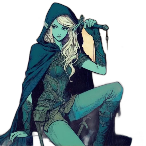 comic book art, concept art, fantasy art, pixel art transparent PNG cut-out