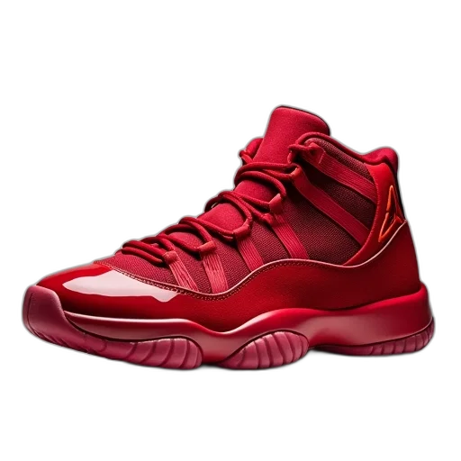 shoes, 3d render, red, new transparent PNG cut-out