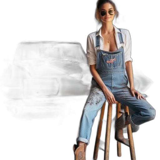 dress, furniture, photorealistic, oil painting transparent PNG cut-out