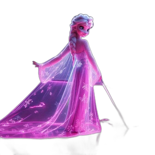 dress, crown, concept art, 3d render transparent PNG cut-out