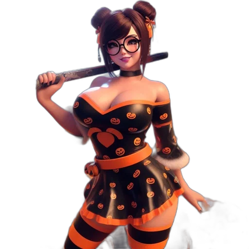 staff, weapon, 3d render, fantasy art transparent PNG cut-out