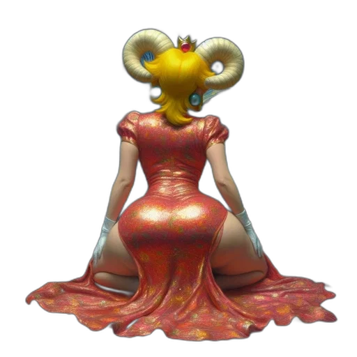 dress, crown, mask, creature transparent PNG cut-out