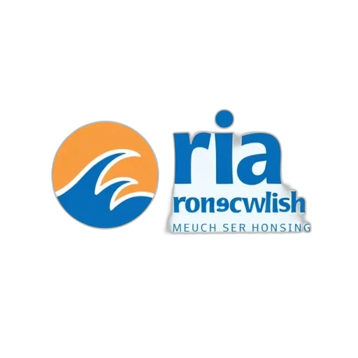 stylized, logo, ria, money transparent PNG cut-out