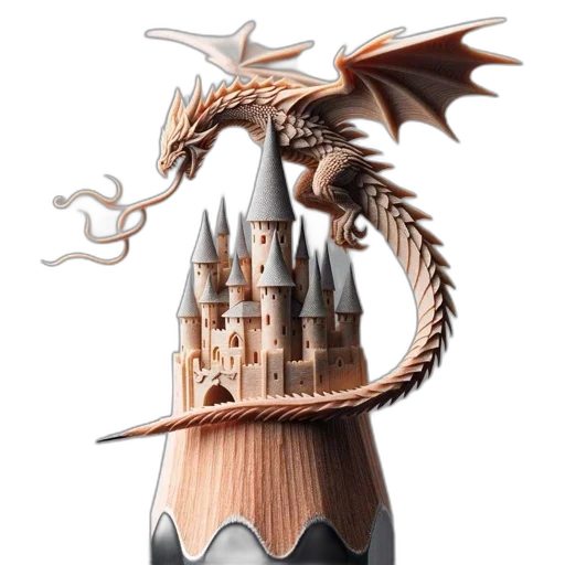 dragon, crown, fantasy art, concept art transparent PNG cut-out