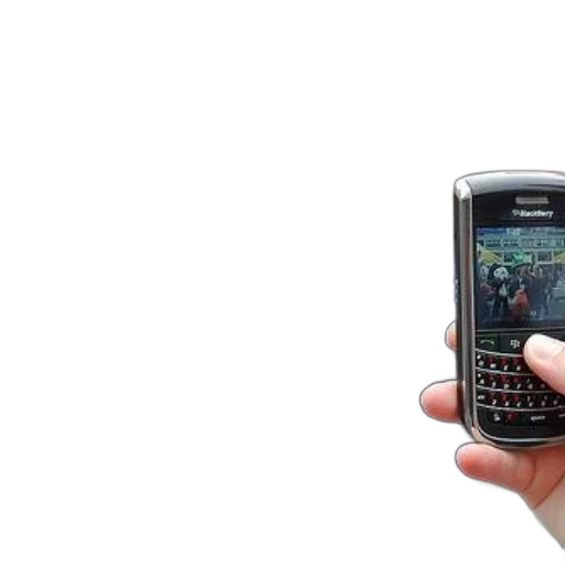hand, holds, blackberry, phone transparent PNG cut-out
