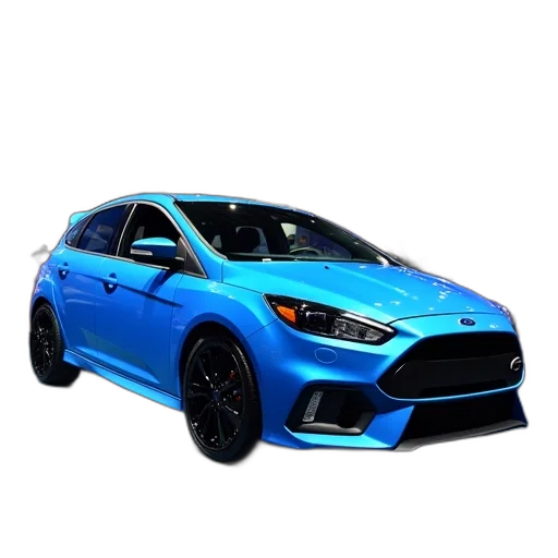 car, 3d render, photorealistic, blue transparent PNG cut-out