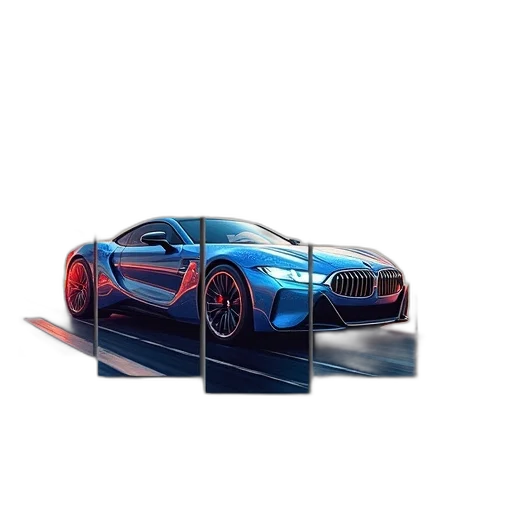 car, weapon, 3d render, concept art transparent PNG cut-out
