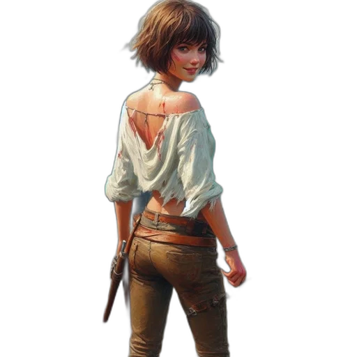 jacket, weapon, staff, sword transparent PNG cut-out