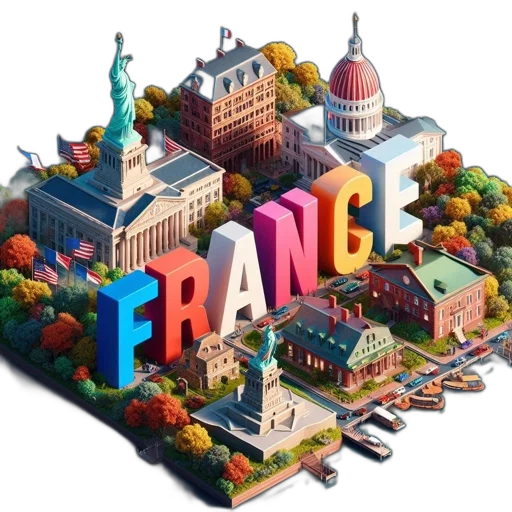 building, concept art, 3d render, colorful transparent PNG cut-out