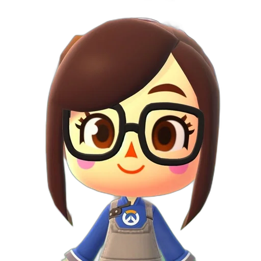 staff, face, cartoon, 3d render transparent PNG cut-out