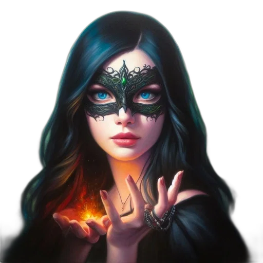mask, face, jewelry, fantasy art transparent PNG cut-out