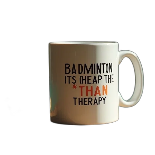 badminton, cheaper, than, therapy transparent PNG cut-out