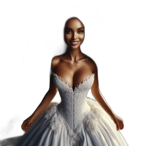 dress, concept art, 3d render, cartoon transparent PNG cut-out