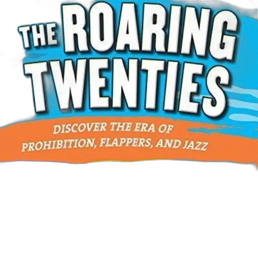 roaring, twenties, book, cover transparent PNG cut-out