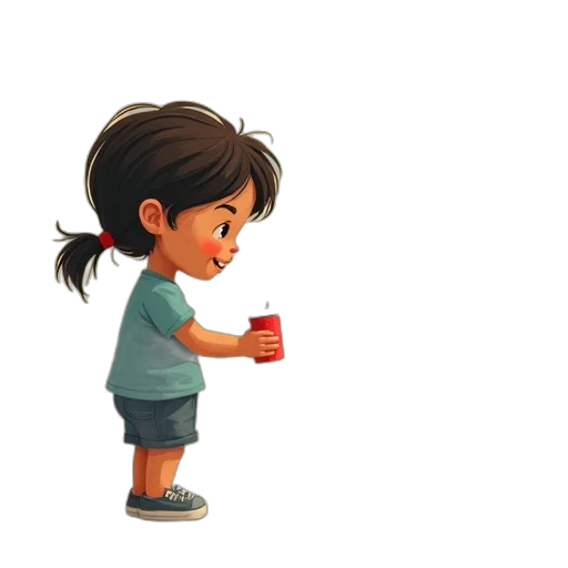 bottle, food, staff, 3d render transparent PNG cut-out