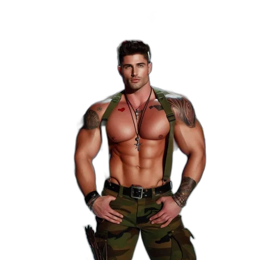 animal, weapon, 3d render, photorealistic transparent PNG cut-out