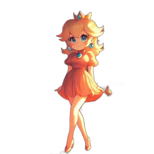 dress, crown, staff, weapon transparent PNG cut-out