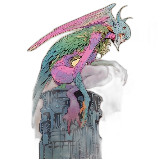 dragon, creature, concept art, fantasy art transparent PNG cut-out