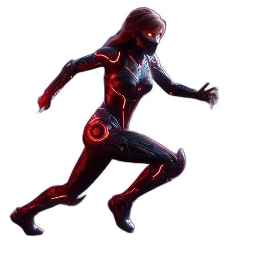 robot, weapon, concept art, 3d render transparent PNG cut-out
