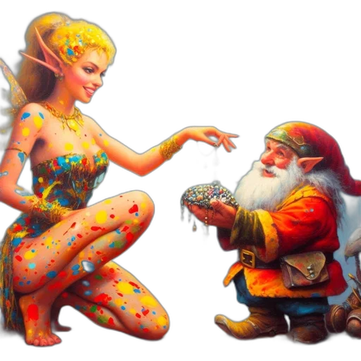 fantasy art, concept art, photorealistic, oil painting transparent PNG cut-out
