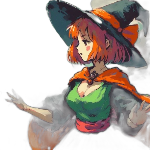 hat, dress, staff, crown transparent PNG cut-out