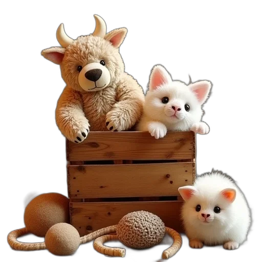 furniture, animal, 3d render, photorealistic transparent PNG cut-out