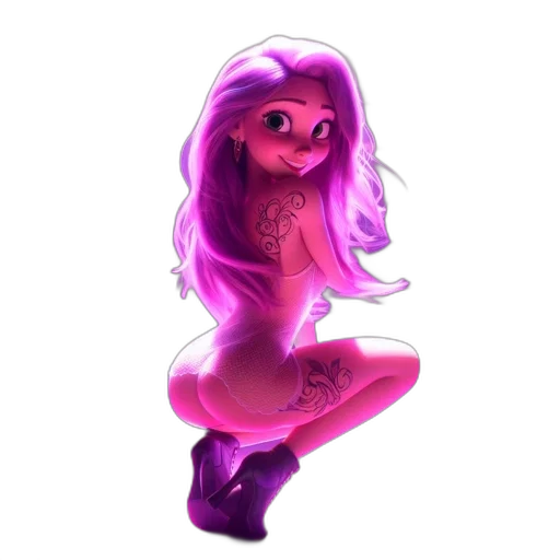 creature, dress, hair, animal transparent PNG cut-out