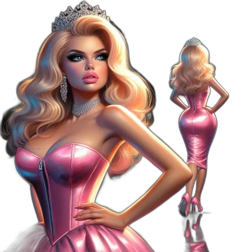 dress, concept art, fantasy art, 3d render transparent PNG cut-out