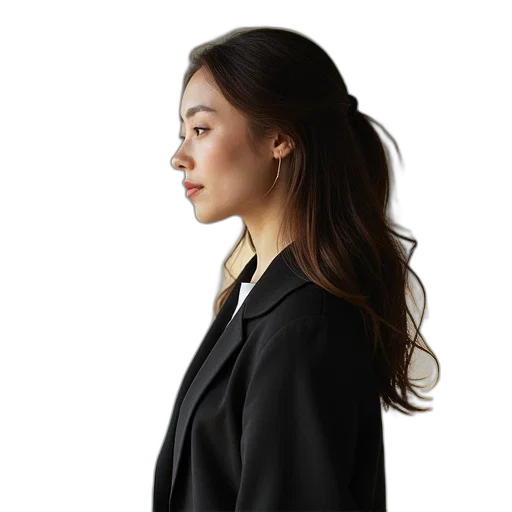 jacket, staff, face, dress transparent PNG cut-out