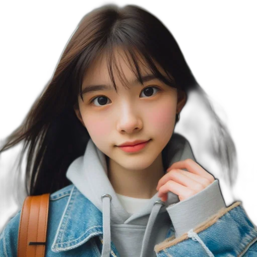 jacket, face, robot, hair transparent PNG cut-out