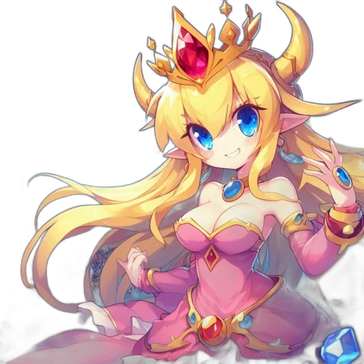 crown, dragon, staff, dress transparent PNG cut-out
