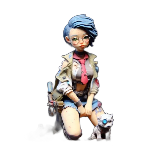 staff, jacket, weapon, robot transparent PNG cut-out
