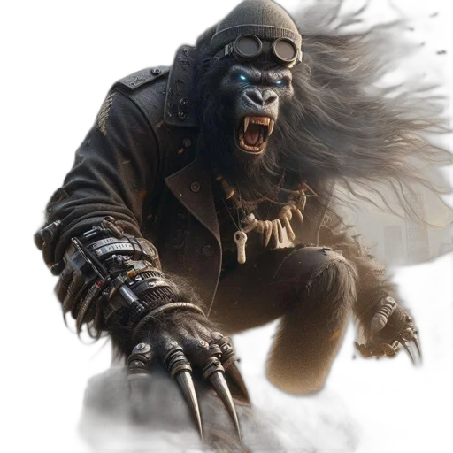 creature, mask, animal, concept art transparent PNG cut-out