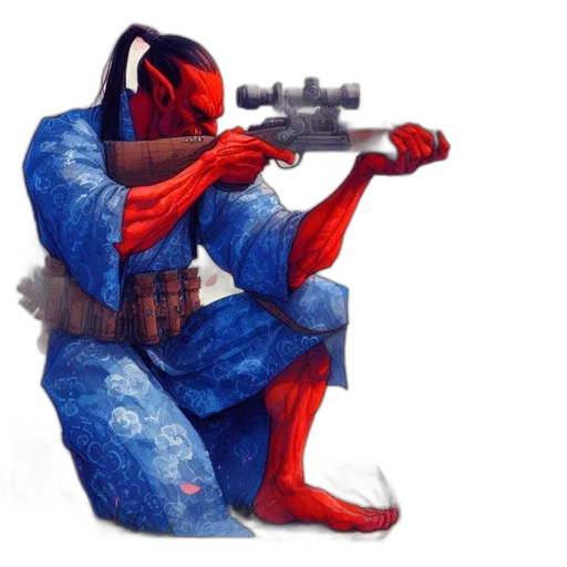 weapon, mask, jacket, concept art transparent PNG cut-out