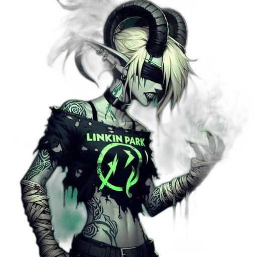 mask, jacket, cyberpunk, fantasy art transparent PNG cut-out