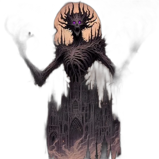 creature, crown, dress, mask transparent PNG cut-out