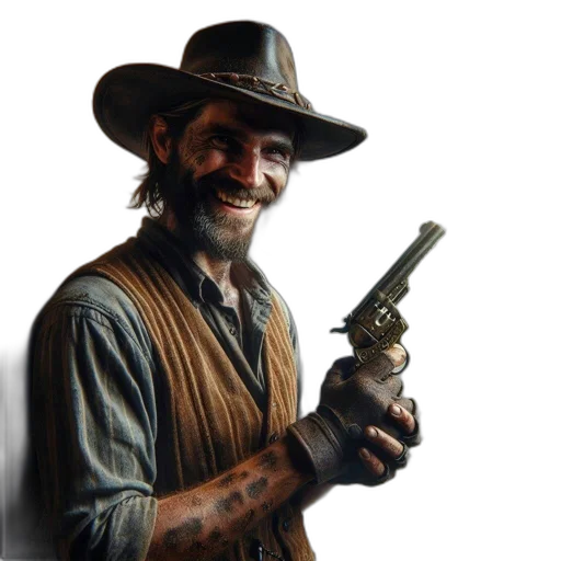 weapon, staff, hat, face transparent PNG cut-out