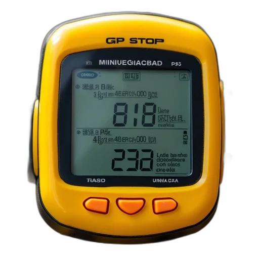 staff, yellow, gps, instrument transparent PNG cut-out