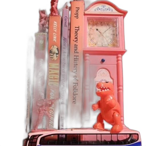 pink, grandfather, clock, small transparent PNG cut-out