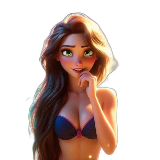 face, dress, jewelry, cartoon transparent PNG cut-out